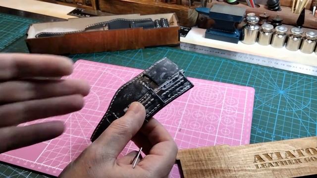 Обзор ремешка напульсника для часов "Восток"/leather watchstrap