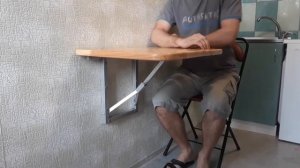 УДОБНЕЙШЕЕ Рабочее место за 5 СЕКУНД! Откидной стол и складной стул "СТЭЛС"