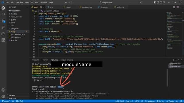 Error: Cannot Find Module || Nodejs Error Solved 2023