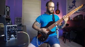 bass pedal and guitars?! // Darkglass Microtubes B7K bass preamp on two different guitars