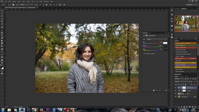 Осенний цветокор | Lightroom, Photoshop | Работаем с цветом и немного ретуши