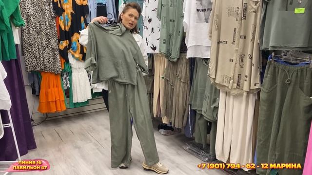 ЛЬНЯНЫЕ ПЛАТЬЯ, РУБАШКИ, БРЮКИ, ФУТБОЛКИ?16-47 Рынок Садовод Москва