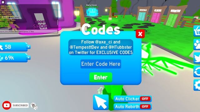 [SPACE] Crystal Clickers OWNER JOINED WITH FREE OP PET! ALL WORKING TWITTER CODES! 11+ ?ROBLOX? смотреть онлайн