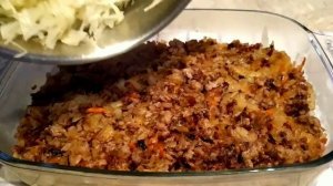 запеканка из капусты с фаршем и картошкой