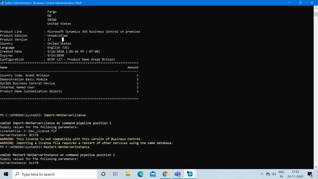 How to import-export license in Dynamics 365 Business Central Ver 17. смотреть онлайн