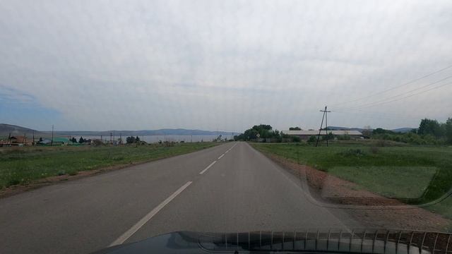 с. Новоселово едем к паромной переправе 2023г.