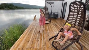 ГЛЭМПИНГ в горном Крыму "Солнечное озеро" | Путешествуем по Крыму с детьми