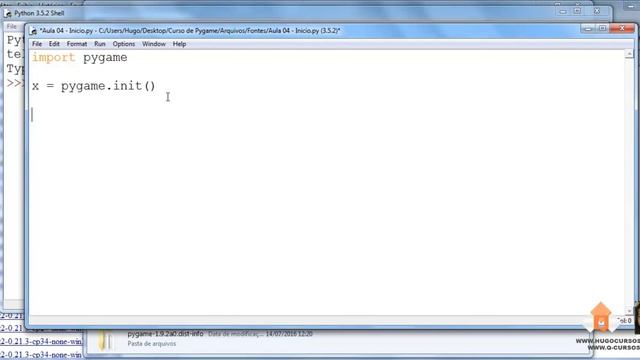 Curso de Pygame - Aula 04 - Instalando o Pygame смотреть онлайн