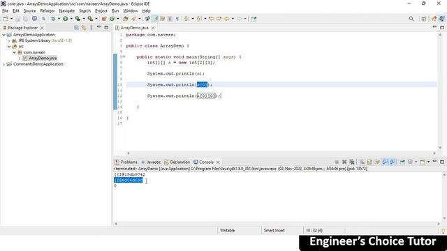 Initialization of Multidimensional Array | Java Programming Language | Java