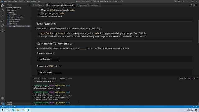 git Branching 4 - Summary and Best Practices смотреть онлайн