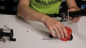 Катушка для пневматических ружей Salvimar Predathor простая и красная | Установка