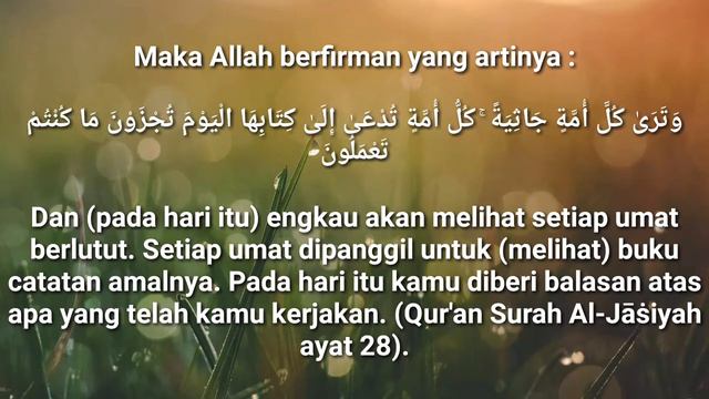BEBAS DARI AZAB NERAKA KARENA AIR MATA