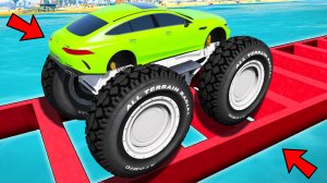 КАК ДАЛЕКО ПО КОЧКАМ ПРОЕДЕТ ЧИТ МОНСТР ТРАК В ГТА 5! ОБЗОР МОДА В GTA 5! РУССКИЕ ДОРОГИ В GTA!