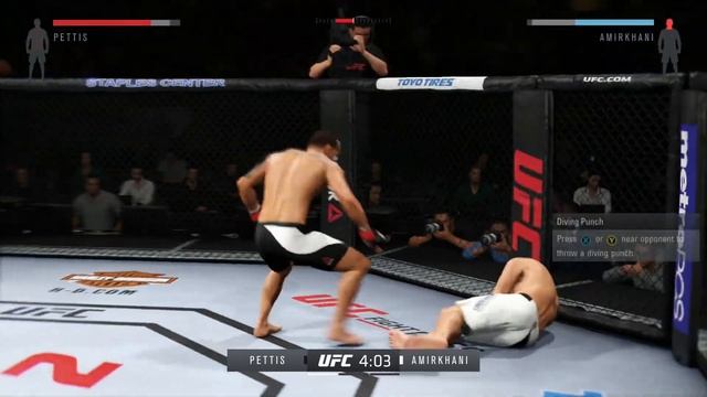 Anthony Pettis vs. Makwan Amirkhani Capoeira kick (EA sports UFC 2 ) KO Knockout смотреть онлайн