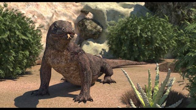 Animated Komodo Dragon 3D Model: Download - 3Ds Max