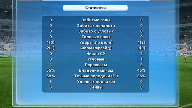 PES 13 UPL CSKA 0-0 Spartak смотреть онлайн