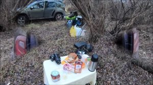 Ночлег в рено дастер на рыбалке Overnight in Renault Duster fishing