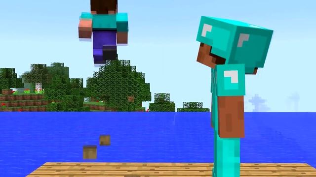 GIANT TSUNAMI vs REAL SCARY HOUSE in MINECRAFT! HOW to SURVIVE Noob and Pro смотреть онлайн