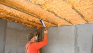 Жидкий утеплитель. Утепление потолка