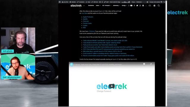 Podcast: Tesla price cuts, Chevy Bolt EV and EUV unveiling, and more смотреть онлайн