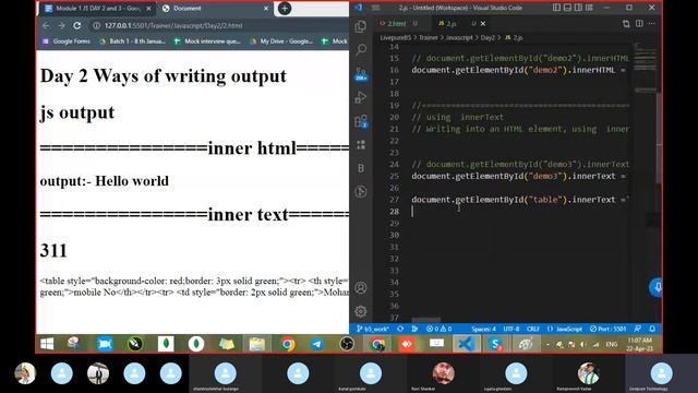 Js Module 01: Day 02 & 03 Part 1 intro of Js in hindi -  22 April 2023
