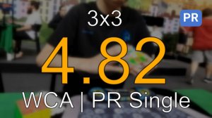 PR [4.82] 3x3 Single // Rubik's WCA European Championship 2024