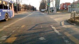 Вид из кабины троллейбуса. Часть 1.