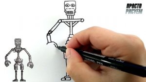 Рисуем АНИМАТРОНИКА Endo 01
