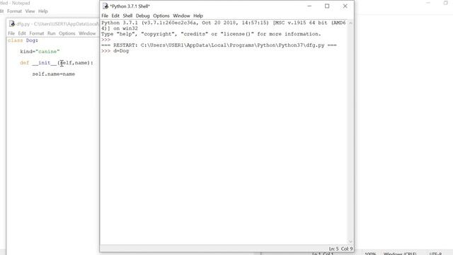 Class and Instance variable example in Python