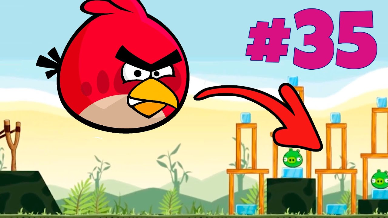 Супер взрывные Птички Энгри Бердс! Angry Birds 35 серия на канале MiniMax! Игры на телефон Андроид!