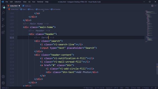 How To Make A Website Like Instagram Using HTML CSS - Instagram Redesign