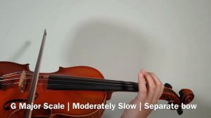 【Practice Violin With Me】G Major Scale, 2 Octave, Long Tonic