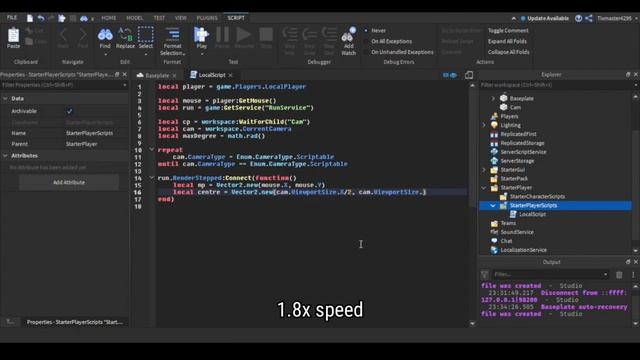 How to make a Mouse to Cam Camera in your Main Menu for Roblox Studio смотреть онлайн