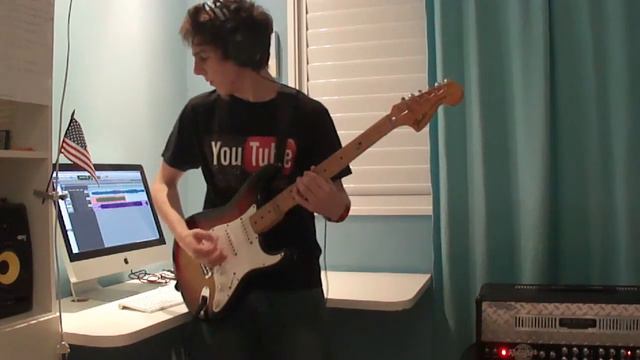 Foo Fighters - Everlong Guitar Cover w/ 1974 Fender Strat смотреть онлайн