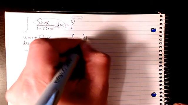 How to integrate sinx1cosx indefinite integral integration by substitution calculus