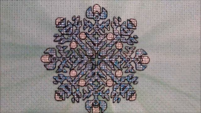 Снежинка. Середина узора "Новогодний калейдоскоп" смотреть онлайн