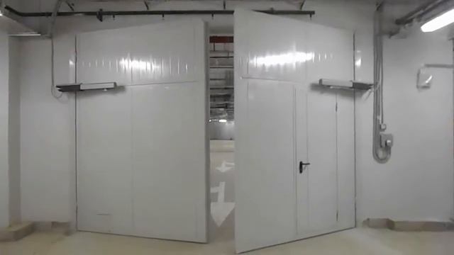 Противопожарные распашные ворота с калиткой