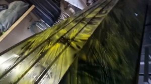 Покраска казанки 2 м в камуфляж, камыш.