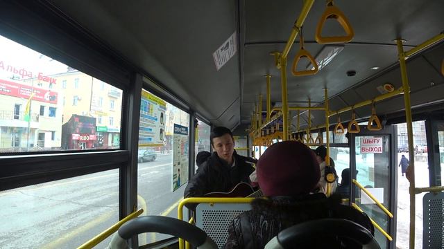 Поющий автобус в Караганде на Наурыз