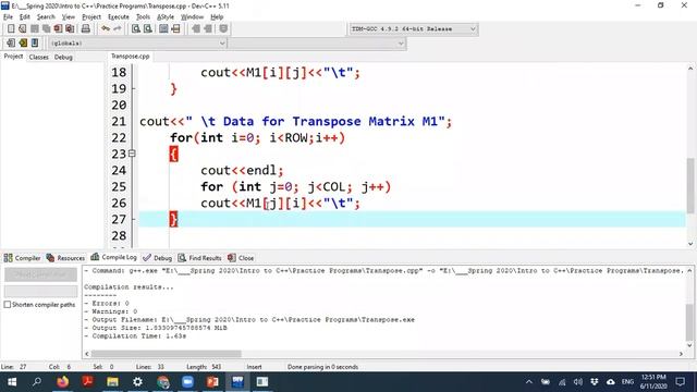 Transpose Matrix смотреть онлайн