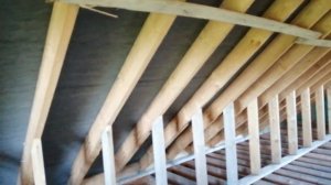 Каркасный дом перед утеплением. Мансардный этаж.