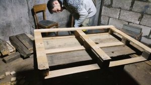 КАК СДЕЛАТЬ СТОЛ ИЗ ПОДДОНОВ
