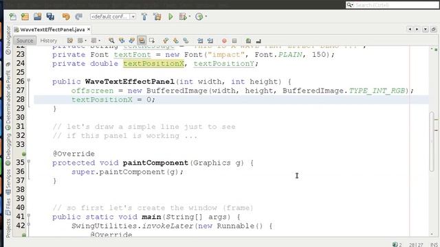 Java Coding from scratch - Let's code a simple wave text effect смотреть онлайн