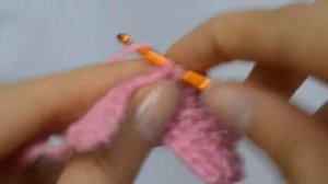 Как вязать пико крючком - Пико из 3х петель на двух соседних петлях