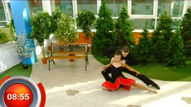 В гостях танцевально-акробатический дуэт "Отражение" - "Утро с Вами" 14.04.2014