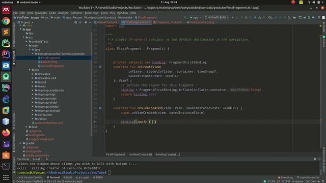 Getting started with data binding Android смотреть онлайн