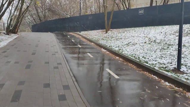 Первый снег в парке Яуза. Чермянка-Яуза. Часть 2. смотреть онлайн