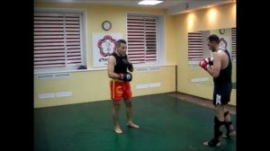 Ушу Саньда Защита от прямого удара с броском