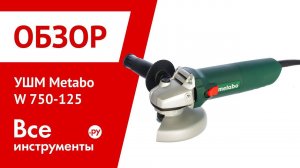 Обзор угловой шлифмашины Metabo W 750-125