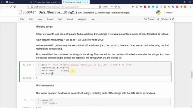 Python Data Structure Srings Part 2/2